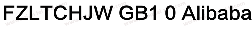 FZLTCHJW GB1 0 Alibaba PuHuiTi L字体转换